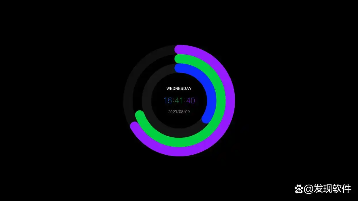 网红八卦时钟锁屏_桌面时钟屏保主题_芝麻时钟软件